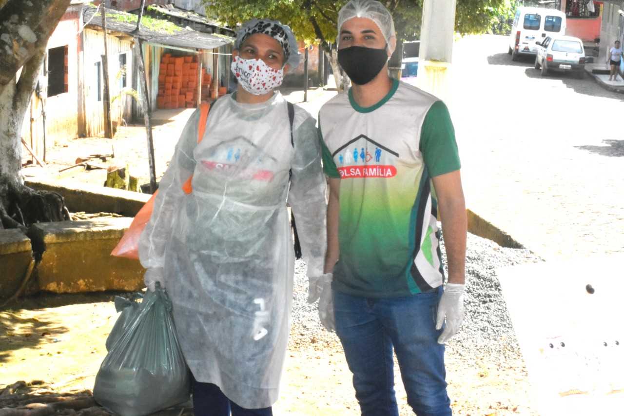 Camacã: Equipe da Secretaria de Assistência Social entrega cesta básica em Novo Itamaraty e Zona Rural